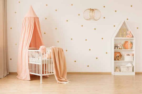 Spacious baby's bedroom interior