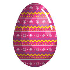 egg paint easter decoration vector illustration design