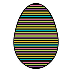 egg paint easter decoration vector illustration design