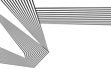 black and white stripe line abstract graphic optical art