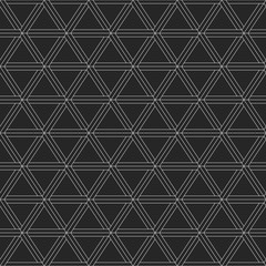 Abstract geometric pattern of triangles.