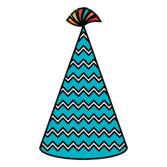 party hat isolated icon vector illustration design