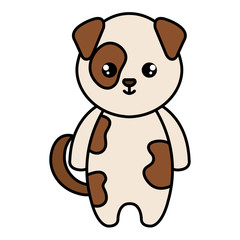 Fototapeta premium cute and little dog character vector illustration design