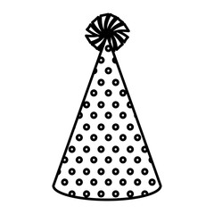 party hat isolated icon vector illustration design
