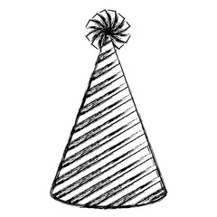 party hat isolated icon vector illustration design