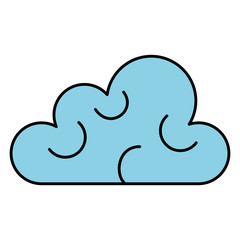 cloud sky isolated icon vector illustration design