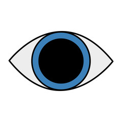 human eye isolated icon vector illustration design