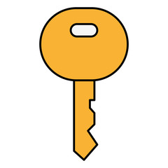 key door isolated icon vector illustration design