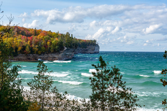 Chapel Beach in Autumn at Pictured Rocks National Lakeshore, USA