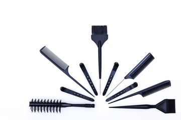 Hairdressing tools top view