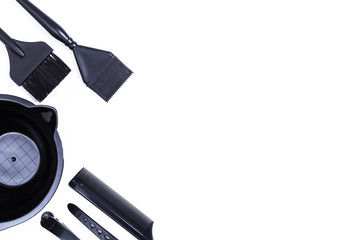 Hairdressing tools top view