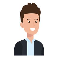 businessman avatar character icon vector illustration design
