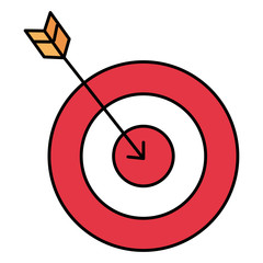 target with arrow icon vector illustration design