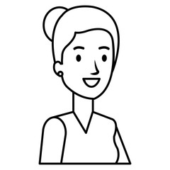 businesswoman avatar character icon vector illustration design