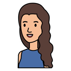 businesswoman avatar character icon vector illustration design