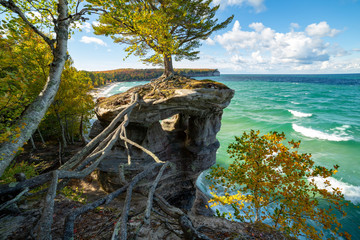 Chapel Rock and Lake Superior - Upper Peninsula of Michigan, USA