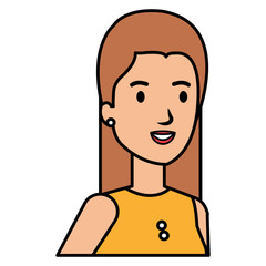 businesswoman avatar character icon vector illustration design