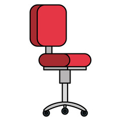 office chair isolated icon vector illustration design