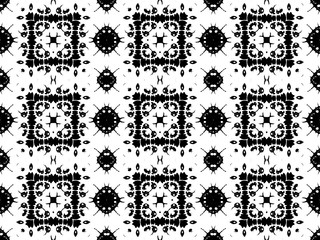 Seamless fractal pattern in a black - white colors