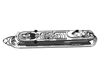 sketch of a vector liner cruise