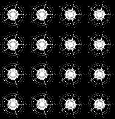 Seamlesss pattern in a black - white colors