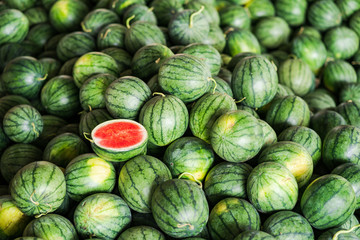 Many big green watermelons © Naypong Studio