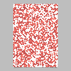 Red abstract dot pattern brochure background - vector stationery template design