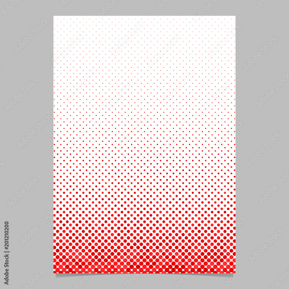 Poster red abstract dot pattern brochure background - vector stationery template design