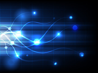 Abstract line background technology concept design