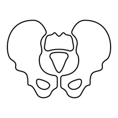 Medizin & Gesundheit Icon - Hüftknochen