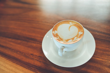 Hot coffee On a comfortable day