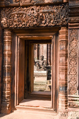 Banteay Srei temple at Siem Reap, Cambodia.