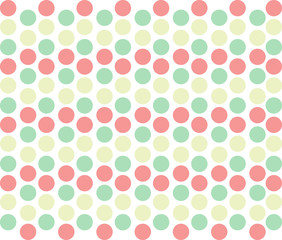 Green and Pink Polka Dot Background