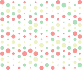 Green and Pink Polka Dot Background