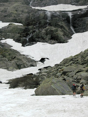 Heading up the mountain