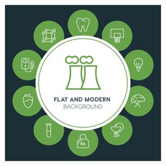 health, science, sports Infographic Circle outline Icons Set. Contains such Icons as  business,  website,  elements,  background,  pattern,  illustration and more. ..Fully Editable. Pixel Perfect