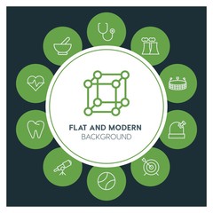 health, science, sports Infographic Circle outline Icons Set. Contains such Icons as  business,  website,  elements,  background,  pattern,  illustration and more. ..Fully Editable. Pixel Perfect