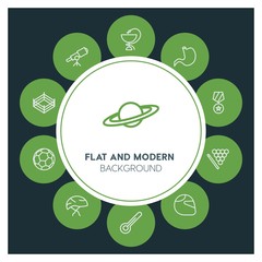 health, science, sports Infographic Circle outline Icons Set. Contains such Icons as  business,  website,  elements,  background,  pattern,  illustration and more. ..Fully Editable. Pixel Perfect