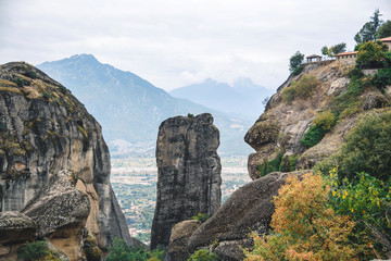 View on Valley behind Rocks
