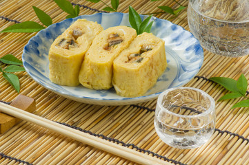 う巻きと日本酒