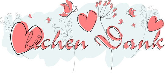 Herzlichen Dank - Gru&szlig;karte