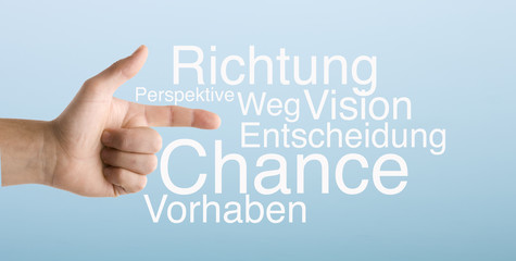 Konzept Richtung