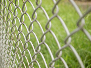 Fototapeta premium Chain Fence close up
