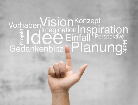 Konzept Zeigefinger