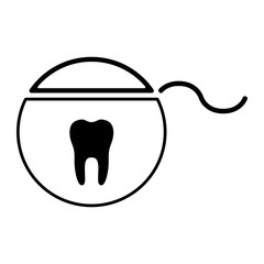 Zahnmedizin Icon - Zahnseide