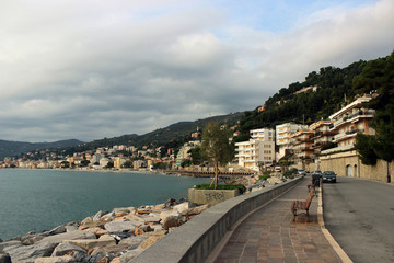 view of the sea of ​​Alassio