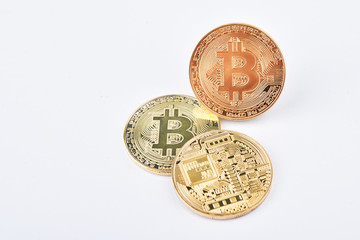 Isolated Bitcoin Physical Coins