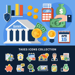 Taxes Icons Collection