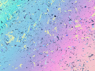 Obraz premium Unicorn background with rainbow mesh. Fantasy gradient backdrop 