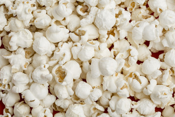 salted popcorn, texture background.